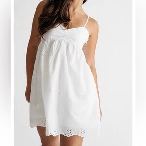 Lexie Jade’s - Precious Memories Mini Eyelet Babydoll Dress - Sz L